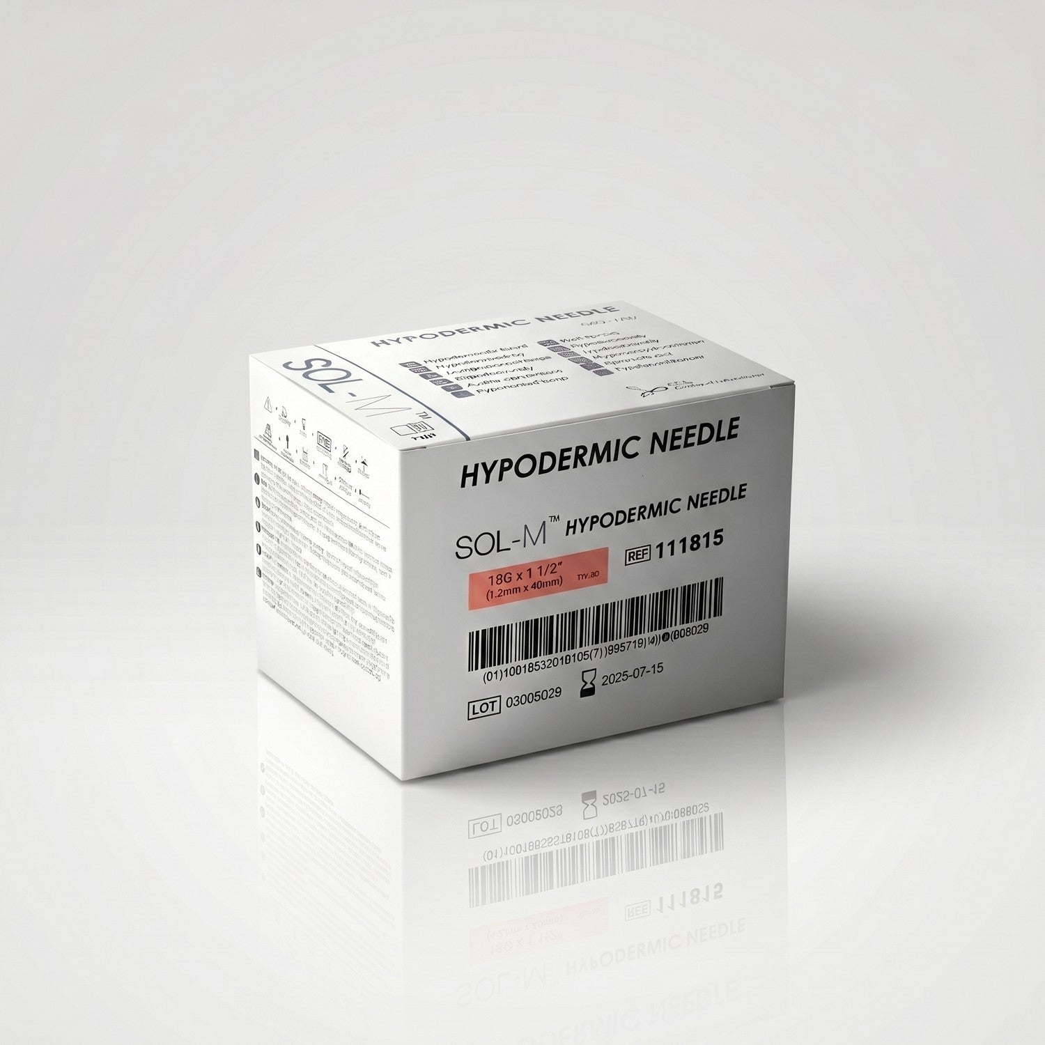 SOL-M 18 Gauge Needle - 100 Pack